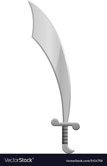 Arabian sword vector image
