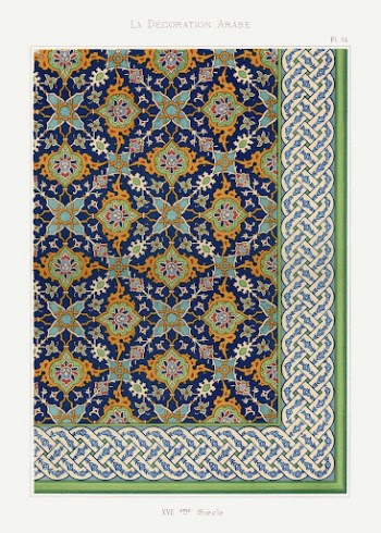 Arabic art pattern, Emile Prisses | Free Photo - rawpixel
