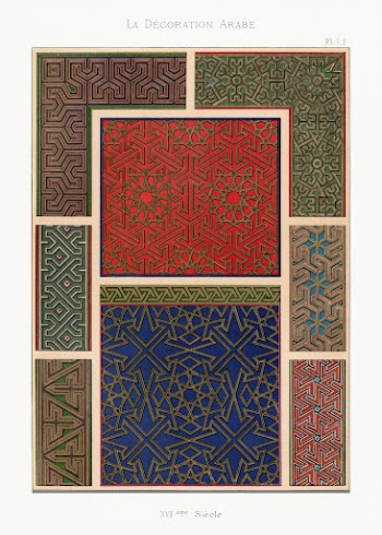 Arabic art pattern, Emile Prisses | Free Photo - rawpixel