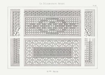 Arabic art pattern, Emile Prisses | Free Photo - rawpixel