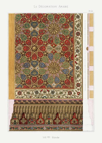 Arabic art pattern, Emile Prisses | Free Photo - rawpixel