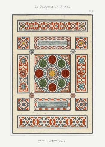Arabic art pattern, Emile Prisses | Free Photo - rawpixel