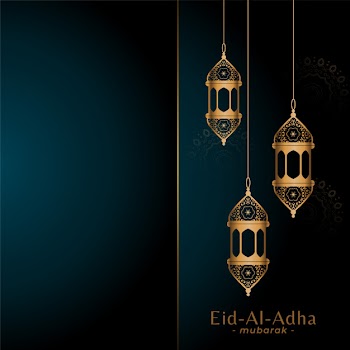 Arabic bakreed eid al adha festival Free Vector