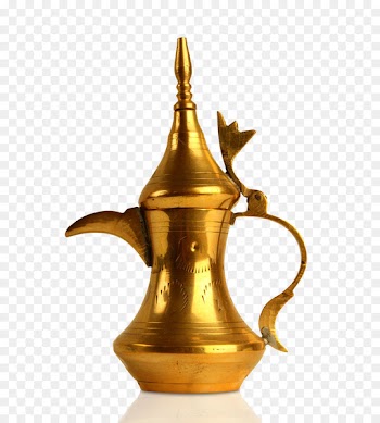Arabic coffee Middle East Dallah Coffeemaker - Golden kettle 