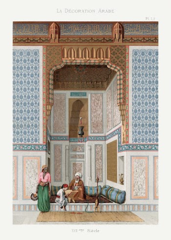 Arabic family lithograph plate no. | Free Photo - rawpixel