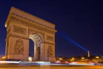 Arc De Triomphe during Night Time