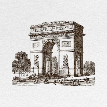 Arc de Triomphe illustration, Paris, | Free Photo - rawpixel