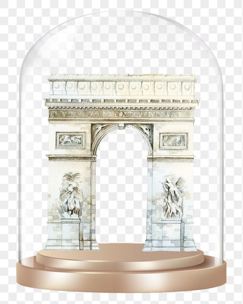 Arc de Triomphe png glass | Free PNG - rawpixel