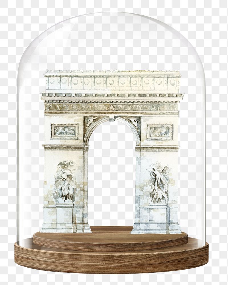 Arc de Triomphe png glass | Free PNG - rawpixel