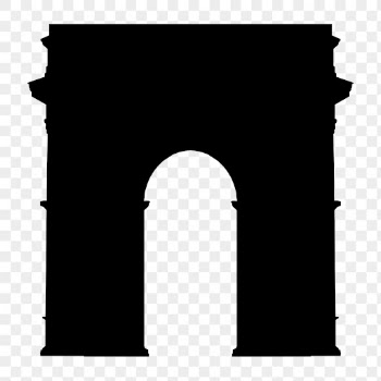 Arc de Triomphe png silhouette, | Free PNG - rawpixel