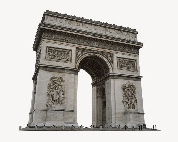 Arc de Triomphe sticker, Paris | Free PSD - rawpixel