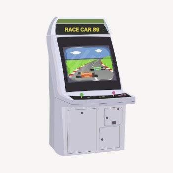 Arcade game machine sticker, retro | Free PSD - rawpixel