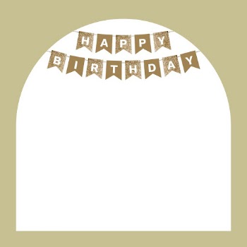 Arch birthday banner frame background, | Free Vector - rawpixel