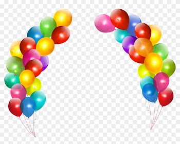 Arch Clipart Real Balloon - Happy Birthday Balloons Png