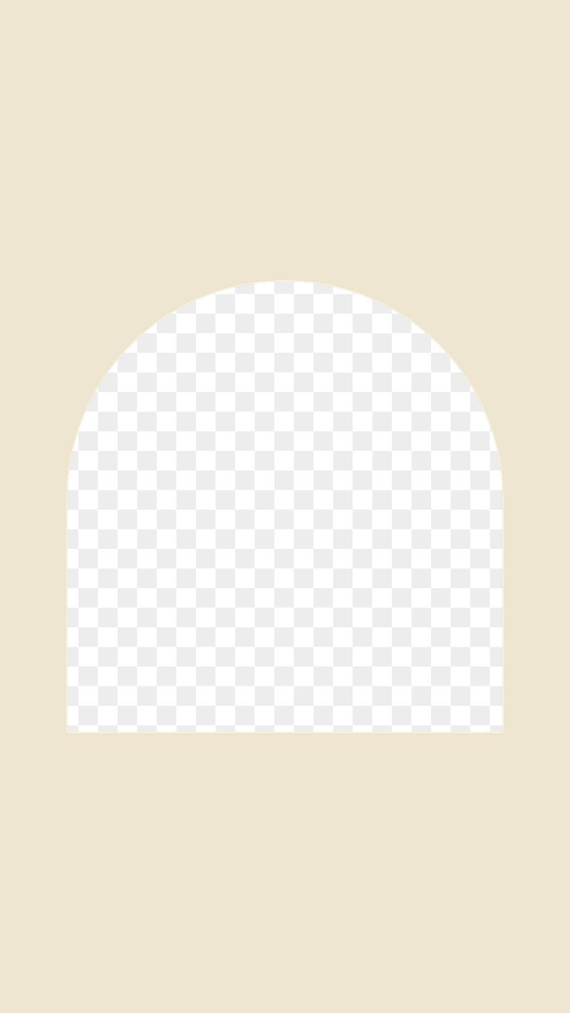 Arch geometric png frame, beige | Free PNG - rawpixel