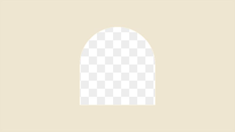 Arch geometric png frame, beige | Free PNG - rawpixel