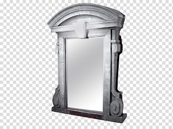 , arch gray framed mirror transparent background PNG clipart