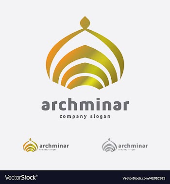 arch minar logo template