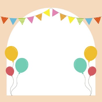 Arch party frame background, vector | Free Vector - rawpixel