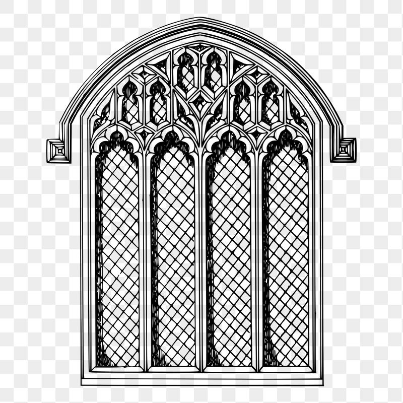Arch window png sticker illustration, | Free PNG - rawpixel