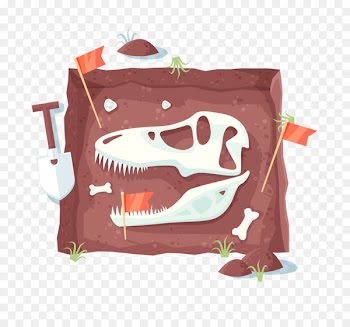 Archaeology Royalty-free Excavation Illustration - dinosaur fossil 