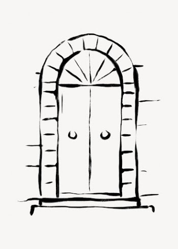 Arched door clipart, drawing illustration, | Free Photo - rawpixel