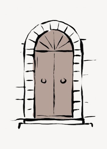 Arched door clipart, drawing illustration | Free Photo - rawpixel