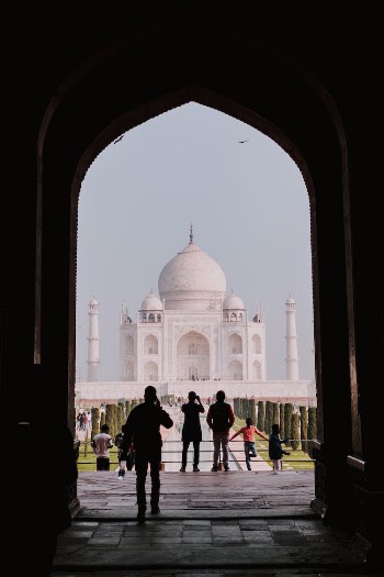 Arched Entrance to Taj Mahal