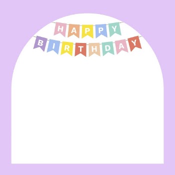 Arched purple birthday party frame | Free Vector - rawpixel