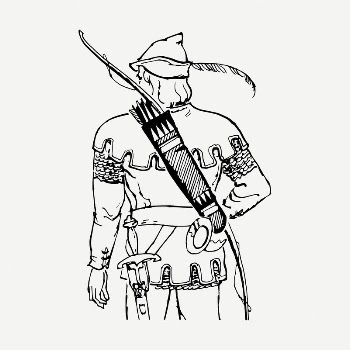 Archer man drawing, vintage illustration | Free PSD - rawpixel