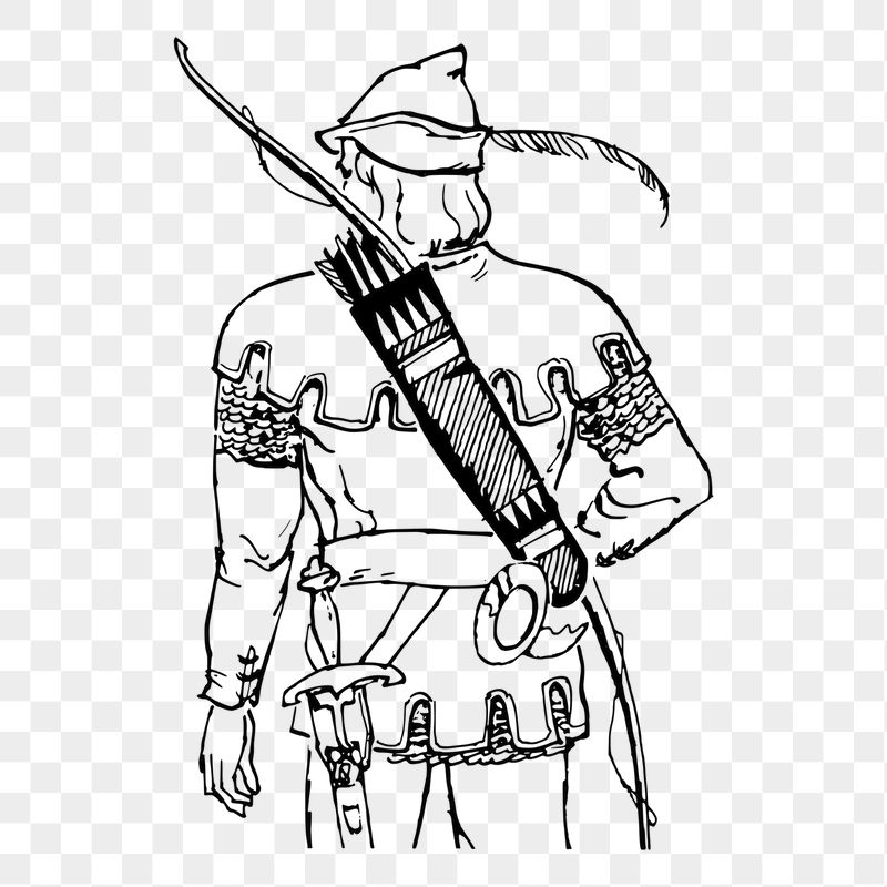 Archer man png sticker illustration, | Free PNG - rawpixel