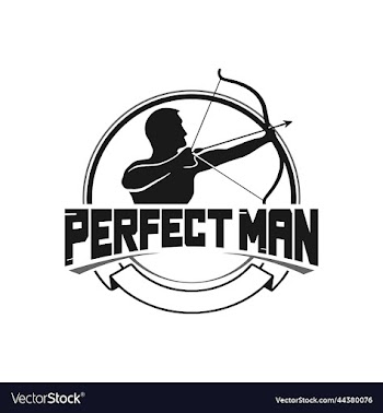 archery man logo symbol for company