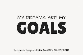 Architects Daughter & Lilita One | Free Font Add-on - rawpixel