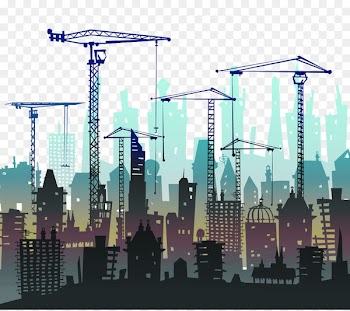 Architectural engineering Building Heavy equipment Shutterstock - Crane and Construction Silhouette 
