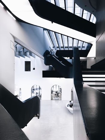 architectural photography of 2-storey building