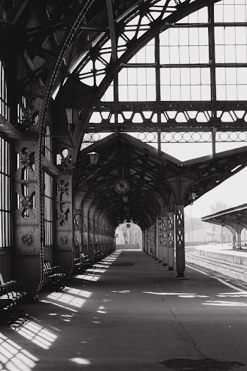 Architectural Photography of a train station