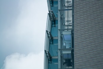 Architectural Photography of Blue and Gray Building