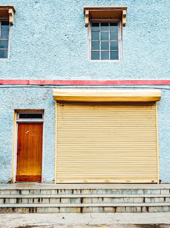 Architectural Photography of Blue House