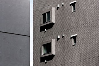 architectural photography of gray building