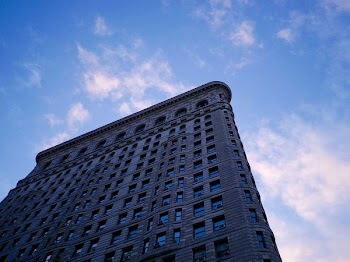 architectural photography of gray building