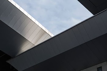 architectural photography of gray concrete building