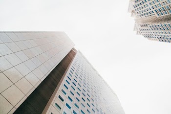architectural photography of white building