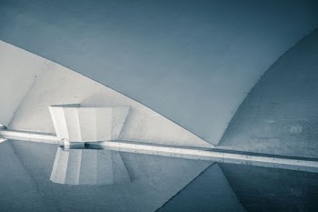 architectural photography of white building interior