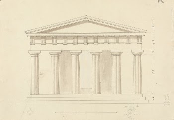 Architectural Sketch of Building with Doric | Free Photo - rawpixel