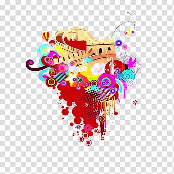 Architecture Drawing, Colorful building transparent background PNG clipart