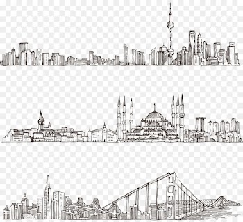 Architecture Drawing Sketch - City landmarks sketch 