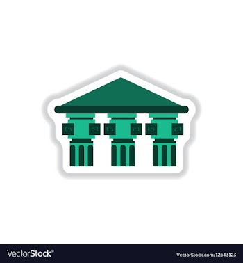 Architecture greek building Doric temple vector image