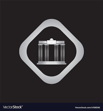 Architecture greek columns vector image