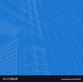 Architecture scene vector image