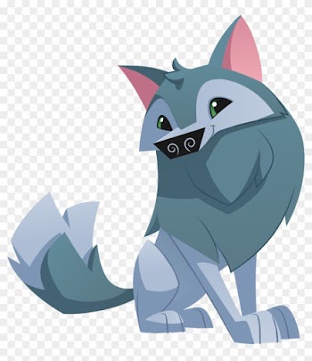 Arctic Wolf Sitting - Animal Jam Arctic Wolf
